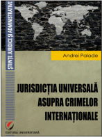 Lansare de carte: Jurisdictia universala asupra crimelor internationale, 19 martie 2016